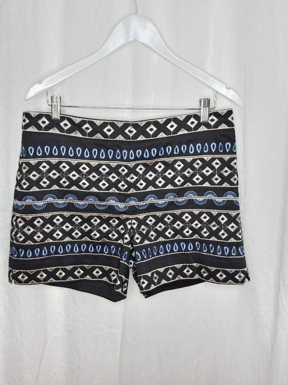 White House Black Market Bohemian Inspired Embroidered Shorts